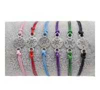 LAKJUOZ 6 Pezzi Braccialetti Amicizia Bff Braccialetti Amicizia Kidult Donna Ragazze Fatto A Mano Girasole Croce Bussola Ojo Turco Braccialetti Regolabile Regalo Migliore Amica Gioielli Con Carta Dei