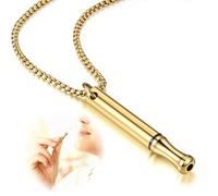 LAKJUOZ Collana Respiratoria Premium, Collana Ansia Respiratore Collana Smettere Fumare Per Donna Uomo Collana Acciaio Inossidabile Rallentare Il Respiro Per Pratica Di Respirazione Per Regali