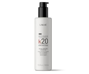 Lakmé K2.0 Recover Balsamo riparatore per capelli danneggiati, 300 ml, con acido ialuronico e peptidi