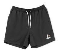 LAKOR - Mini Shark Shaka Swim Shorts - Pantaloncini 30 nero