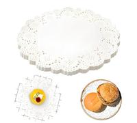 LAKPYN 150 Pezzi Centrini Carta Pizzo, Sottobicchieri Carta, Centrini Monouso in Carte Paper Doily Pizzo Ideale Per Matrimoni Festa Eventi Formali Decorazione Da Tavola Décor
