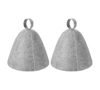 LAKPYN 2 Pezzi cappello da sauna - in feltro per lui e per lei - per una straordinaria esperienza wellness - berretto da sauna - grigio