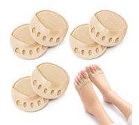 LAKPYN 3 Paia Cuscinetti Metatarsali Donna,Cuscinetti tacchi Calzini a Mezza Punta con Dita Separate |Mezze Calze Invisibili per Tacchi Alti e Ballerine | Cuscinetto Anti-Dolore | Traspiranti
