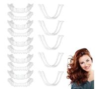 LAKPYN 5 Pezzi Denti Finti Professionali Set, Dentiera Provvisoria,Dentiere Provvisorie Superiori e Inferiori, Per Sbiancare i Denti Imperfetti, Unisex