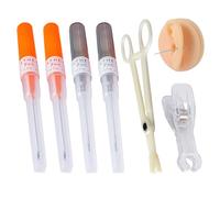 LAKPYN 6 Pezzi Ago per Piercing Set, 16G /14G Ago Cannula, Per Labbro, Pancia, Lingua, Orecchio, Naso, Capezzolo, Cartilagine