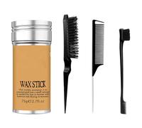 LAKPYN Bastone di Cera per Capelli e Spazzola Slick Back Lisciare, Controllo dei bordi e tenuta duratura, per bordi lisci, Cera Stick Capelli Donna Uomo Bambini & Stile Accessorio