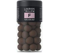 LAKRIDS BY BÜLOW - F - DARK & SEA SALT - 295g - Palline di liquirizia gourmet danese - dolce nucleo di liquirizia avvolto da cioccolato fondente e fiocchi di sale marino
