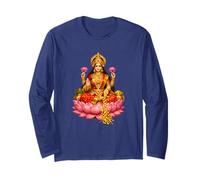 Lakshmi Dea indù della Ricchezza Maglia a Manica