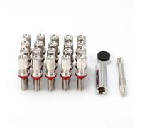 LAKUYRD Bulloni Ruote Acciaio 20PCS Accessori Auto Bulloni delle Ruote Prigioniero Dadi delle Ruote M14x1.5 M14x1.25 M12x1.5 M12x1.25 Mozzo Ruota Pneumatico Vite Bullone(Color 5,M14x1.25)
