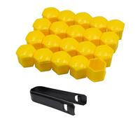 LAKUYRD Bulloni Ruote in Acciaio 20 Pz/Set Auto Tappi Dado Ruota per Bulloni 17mm 19mm 21mm Tappi per Auto per Cerchi in Lega Mozzo Vite di Protezione Auto Accessori(color1,17mm)