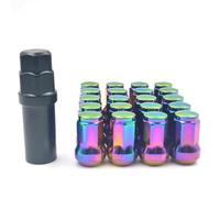 LAKUYRD Bulloni Ruote in Acciaio Compatibile con Mazda 20 Pz 32mm M12 X 1.5 1.25 Auto Ruota Dadi Dado di Bloccaggio Mozzo Ruota Pneumatico Vite Bullone Parti di Ricambio(Color 6,M12x1.25)