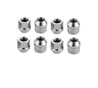 LAKUYRD Bulloni Ruote in Acciaio Dadi Ruota con estremità Aperta, Filettatura 8 Pezzi, Dadi Ruota da 19 Mm, Altezza 21 Mm, M12x1.25, M12x1.5, M14x1.5, 1/2"-20,1/16-18,(M12x1.25)