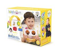 Lalaboom - 3-in-1 Shape Sorter and Balance Toy - Preschool Toy - Montessori Education Shapes and Colors and Construction Game and Learning Toy from 10 Months to 4 Years Old - BL810, 16 Pieces