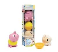 TUBO 4 in 1 ANIMALI DELLA FATTORIA gioco LALABOOM in plastica speciale 6 PEZZI a