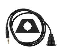 LALADEFIEE 1 set di adattatori per montaggio a pannello stereo da 3,5 mm - Cavo di montaggio maschio-femmina da 1/8" - Adattatore audio AUX impermeabile per auto, camper, barca, mobili,