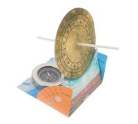 LALADEFIEE 1 Set Orologio Solare Scientifico Giocattolo Fai Da Te Cartaceo Solido Resistente Ragazzo Ragazza Studenti Didattico Apprendimento Conoscenze Tecnologie Montaggio
