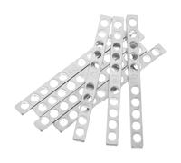 LALADEFIEE 10 Pezzi Barre Distanziatrici in Metallo a 10 Fori per Pickup Chitarra a 6 Corde, Spessore Regolabile per Montaggio Pickup Elettrico, Supporto Resistente per Ottimizzazione Altezza