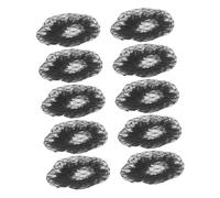 LALADEFIEE 10pezzi Retine per Capelli Nere Chignon Retine Elastiche in Rete per Capelli Accessori di Fissaggio per Ragazze e Danze Sul Palco