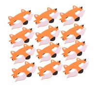 LALADEFIEE 12 pezzi Maschere Mezza Faccia Animale in Panno per Accessori Halloween per Feste e Attività in Classe Maschere Animali Riutilizzabili e Facili da Pulire per Racconti e Cosplay