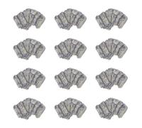 LALADEFIEE 12 Pezzi Scala in Pietra in Miniatura in Resina Grigia Muschio Decorazioni per Giardino Esterno Sentiero di Pietra per Paesaggio Micro e in Miniatura