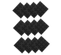 LALADEFIEE 12pezzi Pannelli Fonoassorbenti Per Pareti Da Isolamento Acustico Efficiente Assorbimento Del Suono Interno Design Autoadesivo Tagliabile Nella Dimensione Desiderata