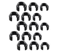 LALADEFIEE 15 Clip Per Cavi Microfonici in Plastica Resistenti, Supporti Per Asta Microfono, Morsetti Durevoli Per Organizzazione Cavi, Per Uso Professionale Ktv e Performance Live