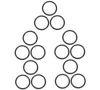 LALADEFIEE 15pezzi Cuscino Decorativo Per Ciotola Canto Da Materiale Resistente e Leggero Per Stabilizzare Le Ciotole Musicali Durante Le Sessioni Di Meditazione e Pratiche Spirituali