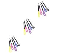 LALADEFIEE 15pezzi Frusta Plastica Colorata Per Parrucchieri Mixer Manuale Per Colore e Impasti Utensile Per Salone Colori Random