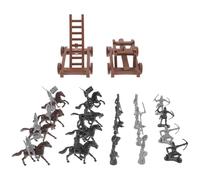 LALADEFIEE 1set Miniature Soldatini Di Figurine Di Persone Per Decorazioni e Gioco Modelli Di Cavalieri e Soldati Giocattoli Per Collezionisti Per Storie e Display