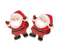 LALADEFIEE 2 Pezzi Apribottiglie Magnetici Natalizi per Frigorifero Design Babbo Natale Multifunzionali per Bevande Gassate e Soda Accessori Compatti e Portatili per Cucina e Bar