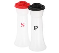 LALADEFIEE 2 pezzi Contenitori Spezie Portatili per e Picnic Barattoli Condimenti con Design e Sigillatura Anti-umidità Include Spargisale e Pepiera per e