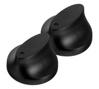 LALADEFIEE 2 Pezzi Manopole Timer in Plastica Nera, Compatibilità, Design Leggero, Sostituzione per Timer di Controllo in Casa e Ufficio