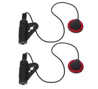 LALADEFIEE 2 pezzi Pickup Piezo Adesivo per Chitarra Elettronica e Strumenti Acustici Microfono Contatto per Violino Ukulele Mandolino Banjo Eq Integrato Design Portatile e Stabile