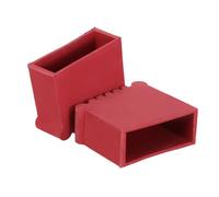 LALADEFIEE 2 Pezzi Piedini Antiscivolo in Gomma per Scale Telescopiche e Pieghevoli, Copertura Resistente e Facile da Installare, Protezione Sicura per Uso Industriale e Ufficio, Dimensioni