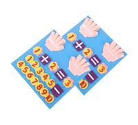 LALADEFIEE 2 Set Giochi Educativi in Panno per Numeri Chiari Tavole per Addizione e Sottrazione Giocattolo Didattico per Apprendimento Matematico Prescolare