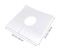 LALADEFIEE 200 pezzi Copriviso con Foro per Trattamenti Viso Cuscinetto Traspirante in Materiale Igienico per Lettini Estetici e Relax Bianco Economico