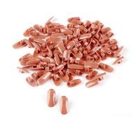 LALADEFIEE 200 pezzi Nail Art Training Fake Nail Tips Artificial Fingernails For Professional And Home Use Quick-dry Water-resistant For Beginners And Salon Artists