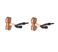 LALADEFIEE 2pezzi Appendiabiti Per Violino Legno Supporto Muro Per Violino Dedo Colore Legno Rosso Facile Installazione Per Casa e Studio Design Elegante Con Protezione Per Istrumento