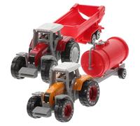 LALADEFIEE 2pezzi Camion Giocattolo in Plastica per Ragazzo Ragazza Ragazza di Trattore Realistico di Camion Giocattolo per Costruzione Auto per Ragazzi