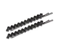 LALADEFIEE 2pezzi Forcine Per Capelli in Metallo Strass Accessori Per Capelli Neri Fermagli Decorativi Cristalli Rosa Di Due Per Donne e Ragazze