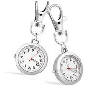 LALADEFIEE 2pezzi Orologi Da Tasca Clip Infermieri e Medici Numeri Luminosi e Movimento Al Per Uso Professionale