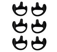 LALADEFIEE 3 Paia Tappi per Orecchie in Silicone Nero Comodi e Traspiranti per Auricolari Tubo Acustico per Esercizio Vigoroso e Uso Prolungato