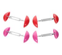 LALADEFIEE 4 Paia 4 Paia Tendiscarpe Regolabili in Plastica Mini Salvaspazio, Estensore e Allargascarpe per Stivali Tacchi Alto e Scarpe da Ginnastica, Protezione Forma per Uomo e Donna,