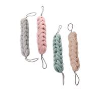 LALADEFIEE 4 pezzi Asciugamani da Bagno Lunghi in PE Strisce per Corpo e Schiena Esfolianti e Facili da Asciugare Antimicrobici e Delicati Colore Casuale Colore Casuale