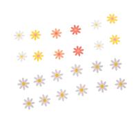 LALADEFIEE 4 Pezzi Ghirlanda per Feste Margherite Bianche e Rosso-Gialle in Carta Resistente Striscione Decorativo per Compleanni e Feste Decorazioni per Interni ed Esterni