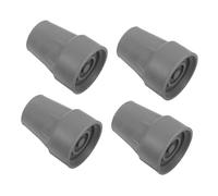 LALADEFIEE 4 pezzi Gommini Antiscivolo per Stampelle Cuscinetti in Gomma Resistenti per Bastoni Passeggio e Canne Punta Ricambio per Maggior Stabilità e Sicurezza