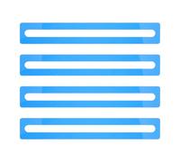 LALADEFIEE 4 pezzi Mahjong Line Finder - Segnalibro guida alla lettura in acrilico per dislessia - Strumento per la ricerca delle linee delle carte Mahjong - Striscia di evidenziazione colorata