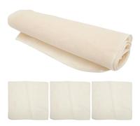 LALADEFIEE 4 pezzi Panno Filtrante Alimentare Alta Densità Garza Fine Riutilizzabile per Tofu Filtraggio Succo e Latte di Soia Materiale Sicuro per Uso Cucina