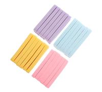 LALADEFIEE 48 pezzi Spugne Viso Compresse in Cellulosa per Rimozione Trucco Spugnetta Pva Portatile per Pulizia Profonda Blu Rosa Giallo per Viaggi e Uso Quotidiano