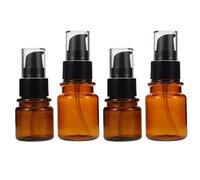 LALADEFIEE 4pezzi Contenitori per Coperchio Mini Flacone Pompa e Contenitori da Viaggio per Cura della Dispenser per Lozione per Emulsione di Crema e Olio Essenziale